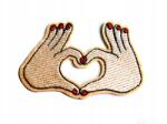 Bajka Termo Rávarrható Hímzett Folt Kéz Alakú Szív, Szív (GOUST)