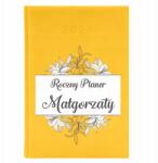  Könyvnaptár A5 2026 Citrom tervező Éves tervező Név varázsló (Planer 2026 Cytrynowy Roczny Planer Imię)