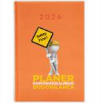 FunnyCase Naptár tervező 2026 Felelős Építő Tervező Narancssárga Minták (PLANER ODPOWIEDZIALNEGO BUDOWLAŃCA)