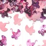 PartyPal Konfetti fólia 15 g rózsaszín babakocsik