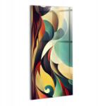 Wallfluent Fotó Üveg Kép Falra Konyhába Folyékony absztrakt vonalak háttere 50x100 (010010010170100075331)