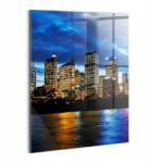 Wallfluent Üveg Falikép Hálószobába, Klasszikus Stílusú Esti séta Sydney-ben (010010010230100074526)