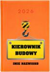  Könyvnaptár A5 2026 tervező narancssárga építési vezető varázsló (Planer 26 Pomarańczowy Kierownik Budowy)