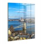 Wallfluent Fotó-Kép Fali Kép Irodába Nappaliba Híd Budapesten 60x80 (010010010230100075553)