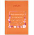 FunnyCase Könyvnaptár 2026 A Remény Győzelemhez Vezet Narancssárga Minták (NADZIEJA PROWADZI DO ZWYCIĘSTWA)
