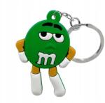 MM Új kulcstartó, figura medál m&m's zöld (grin2025)