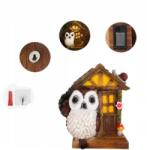 100pa Dekoratív bagoly szobor napelemes lámpával a lakberendezéshez