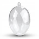 Aliga Akril tojás műanyag 8 cm kétrészes 5 db húsvéti tojás (AJ-08)