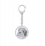 Mejk Jewellery Ezüst kulcstartó Tacskó Durvaszőrű 925 Ajándék Nő Gravírozás (Brelok z Jamnikiem Szorstkowłosym)