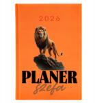 FunnyCase Könyvnaptár 2026 A5 Narancssárga Napi határidőnapló Főnök tervező (Kalendarz Planer Szefa Pomarańczowy)