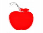 Refloactive Puha fényvisszaverő kulcstartó alma formában, lánccal, gyerekeknek iskolatáskára (ZM-0063)
