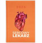 FunnyCase Könyvnaptár 2026, Szív Orvosa, narancssárga, A5, 320 oldal (Kalendarz Pomarańczowy SERCOWY LEKARZ)