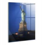 Wallfluent Üveg Falikép Nyomtatott Grafika Szabadság-szobor New York (010010010240100075458)