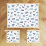 Epson Vízálló akvarell felhők mintás matrica Ikea Latt asztalra gyerekeknek (latt_436)