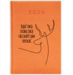  Naptár Narancssárga 2026 A5 Határidőnapló Ajándék Vagy Ilyen Személy MIX Minták (KALENDARZ 2026 POMARAŃCZOWY BĄDŹ TAKĄ OSOBĄ)