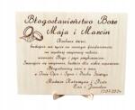 GrawerniaDDZ Esküvői Ajándék Tábla Isten Áldása esküvői Esküvő Gravírozott (Błogosławieństwo Boże ślubne)