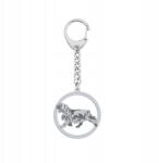 Mejk Jewellery Ezüst kulcstartó kutyával Sussex spániel 925 Ékszer Gravírozás Ingyenes (Sussex Spaniel)