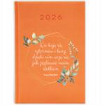 FunnyCase Könyvnaptár 2026 Ne Félj A Viharoktól És A Viharoktól Narancssárga tervező (Kalendarz 2026 NIE BÓJ SIĘ SZTORMÓW I BURZ)