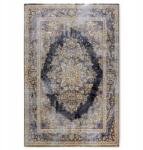 Villeroy & Boch Nappali szőnyeg 120x180cm, lapos szövésű vintage minta , fekete-arany (106065)