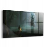 Wallfluent Kép edzett üvegből Ember és szörny a mocsárban (010010010050100075381)