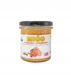 Miody Ceremuga Méz almával és fahéjjal 400g Méz fagyasztva szárított fahéj és alma