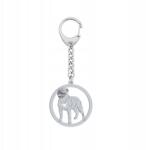 Mejk Jewellery Ezüst kulcstartó kutyával 925 Ca de Bou Mallorcai kutya Ajándék Gravírozás Ingyenes (brelok z psem Ca de Bou - Dog z Majorki)