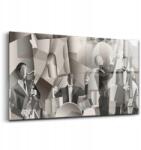 Wallfluent Kép: Zenekar geometriai alakzatokkal, 140x70 cm (010010010100100074698)