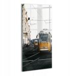 Wallfluent Üveg Fotókép Modern Villamos Városban Haladva Budapest 70x140 (010010010250100075551)