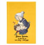  Könyvnaptár A5 2026 Citrom tervező Nagymamáknak Arany szív varázsló (Planer 2026 Cytrynowy Złote Serce)