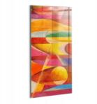 Wallfluent Üvegkép Szobába Fali Dekoráció Színes absztrakt művészet (010010010170100074992)