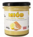 Miody Ceremuga Méz citrommal és gyömbérrel 400g szilárd 96% méz 3% citrom 1% gyömbér