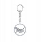 Mejk Jewellery Kulcstartó Ezüst 925 Grand Basset Griffon Vendéen Dedikálás Gravírozás Ingyenes (brelok srebrny do kluczy z psem)