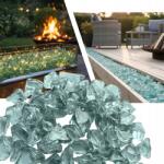  Üveg Kavics Díszkő Turkiz Látványos Díszüveg 1-3cm 2kg (kamień)