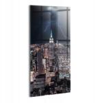 Wallfluent Üvegkép Üveg Irodába Inspiráló New York Felhőkarcolók éjszaka (010010010170100075457)