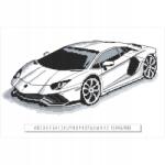 Coricamo Nyomtatott hímzésminta Sportautó I (GC 10368)