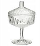 IKEA Sallskaplig Tál fedővel, átlátszó üveg/mintás, 10 cm (804.733.21)