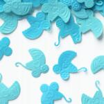 PartyPal Konfetti fólia 15 g kék babakocsik