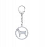Mejk Jewellery Ezüst kulcstartó kutyával Chongqing Dog 925 Ajándék Gravírozás Ingyenes (gadżet z psem Chongqing Dog)