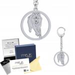 Mejk Jewellery Ezüst kulcstartó Farkas 925 Ékszer Ajándék Gravírozás Ingyenes (breloczek srebrny do kluczy z Wilkiem)