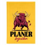 FunnyCase Könyvnaptár 2026 A5 Sárga Napi Irodai határidőnapló Bika tervező (Kalendarz Planer Byczka Żółty)
