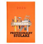  Könyvnaptár A5 2026 év tervező narancssárga asztalos varázsló (Planer 26 Pomarańczowy Dla Stolarza)