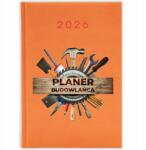 FunnyCase Könyvnaptár 2026 Építő Tervező Narancssárga tervező Ajándék Wz (Kalendarz Pomarańczowy PLANER BUDOWLAŃCA)