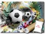 Consalnet Fotótapéta Végyes Szálas Anyag Sport Alagút Futball Labda Puzzle 100x75 ragasztó ingyen