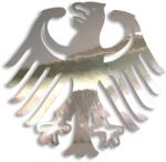 wklejkinaklejki Kivágott matrica Német Címer Bundesadler króm színekben wklejkinaklejki