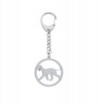 Mejk Jewellery Kulcstartó Bedlington Terrier Ezüst925 Ajándék Gravírozás Ingyenes (Bedlington Terrier)