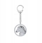 Mejk Jewellery Kulcstartó Ezüst Orosz agár Borzoj 925 Ajándék Gravírozás Ingyenes (breloczek do smyczy z psem)