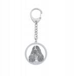 Mejk Jewellery Ezüst kulcstartó kutyával Springer spániel 925 Női Gravírozás Ingyenes (Springer Spaniel)