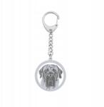Mejk Jewellery Ezüst kulcstartó kutyával English Mastiff 925 Ékszer Ajándék Gravírozás (Brelok z Mastifem Angielskim)