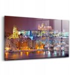 Wallfluent Üvegkép a Prágai Várnegyedről, 140x70 cm (010010010100100075618)