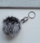 Alekorale-elbląg Újdonság Fekete-fehér Szőr Dísz Pomponnal, Akril Lánccal (244)